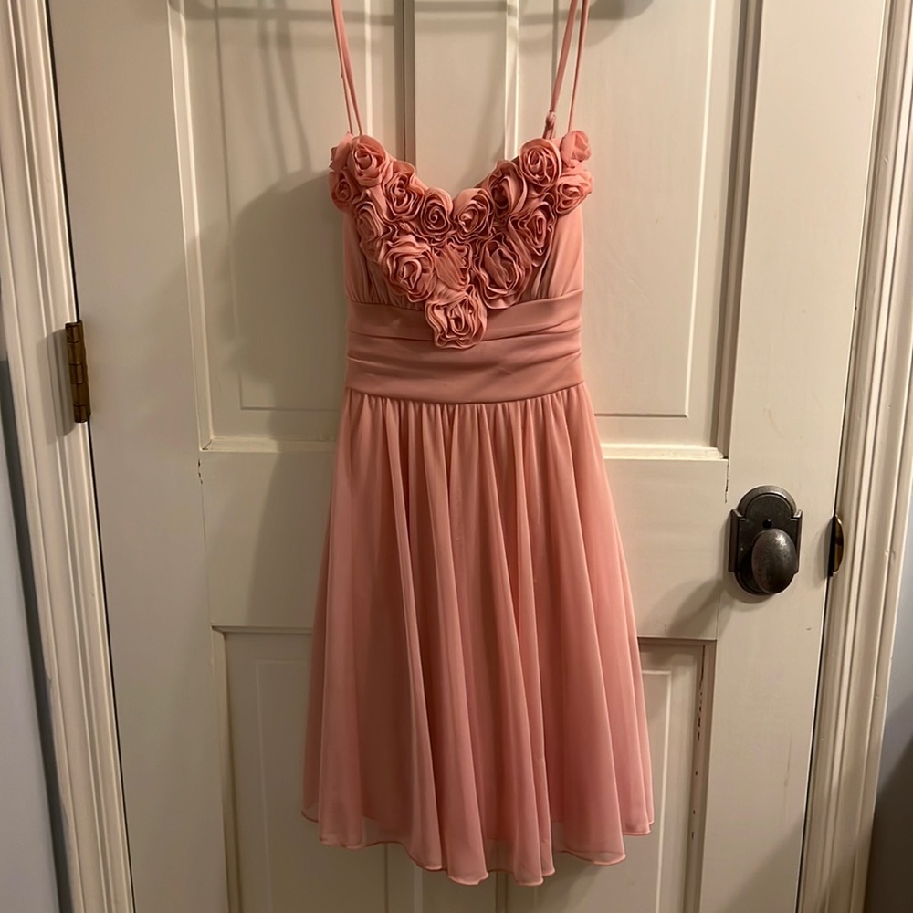 Xtraordinary Pink Floral Designed Dress - Size Medium